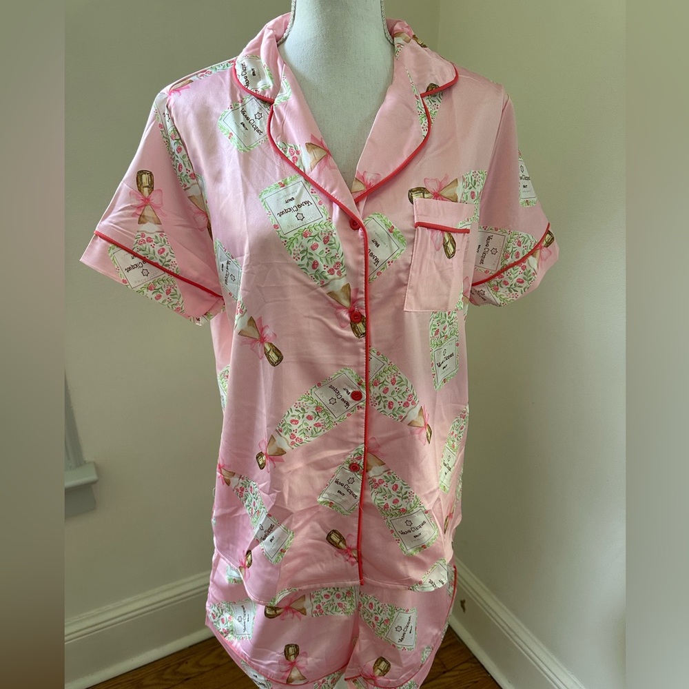 Sheshow Veuve Clicquot bottle Pajamas size Medium